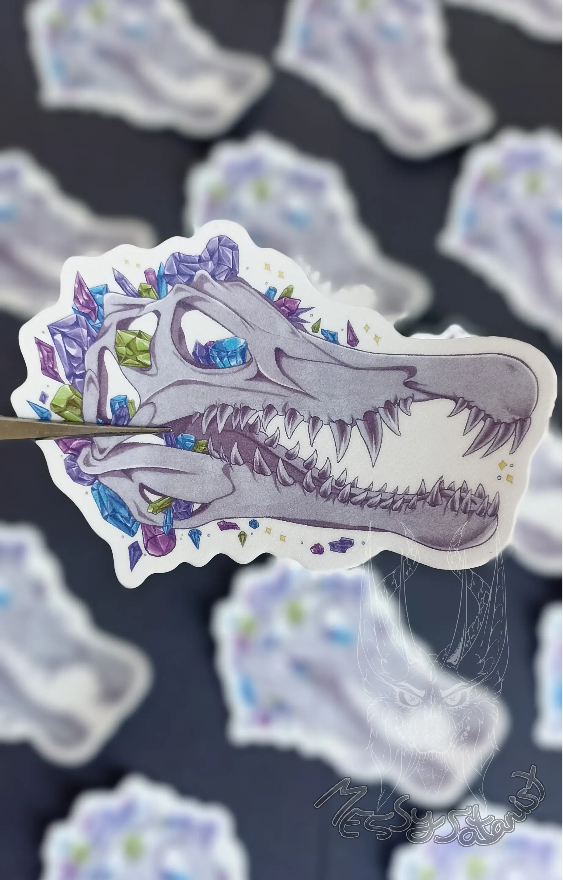 Spinosaurio Craneo Sticker