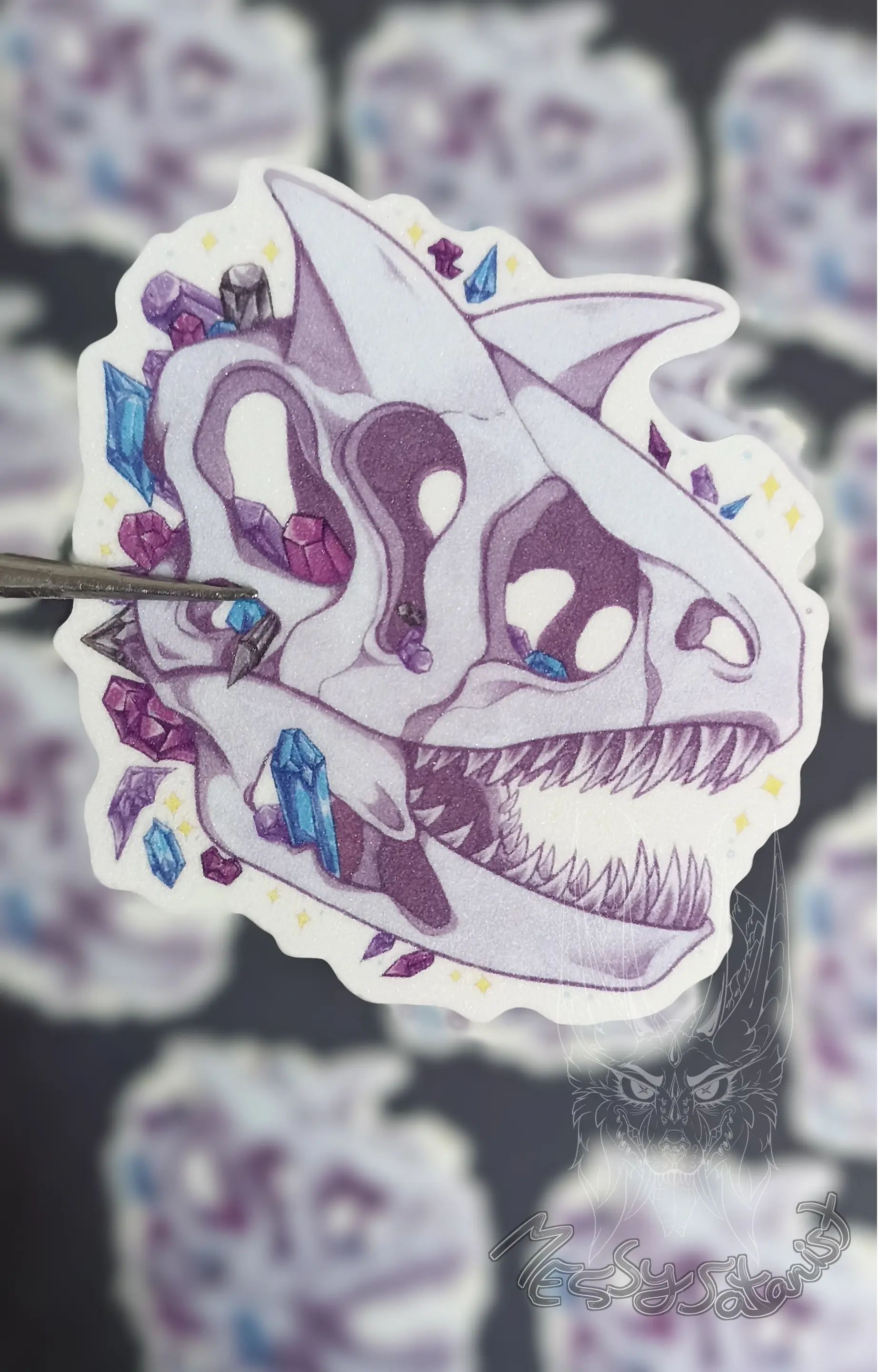 Carnotauro Craneo Sticker chico