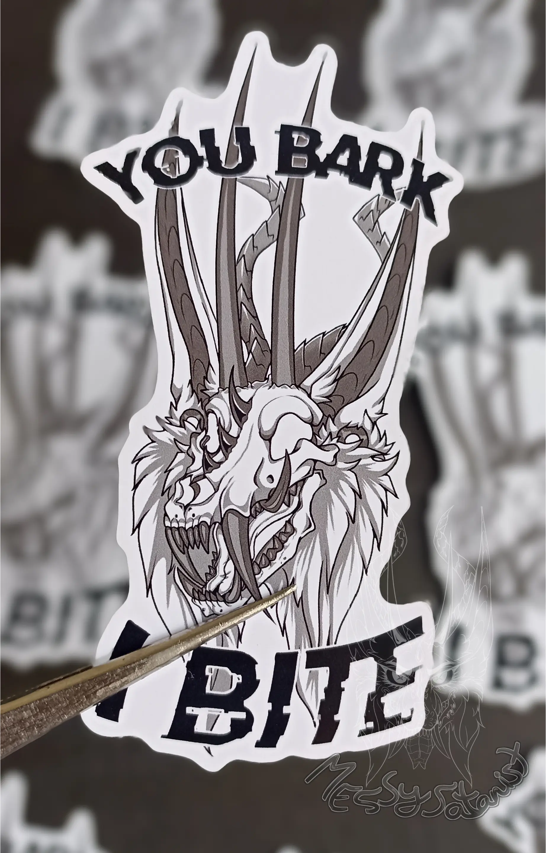 [10000000233] I Bite Sticker 