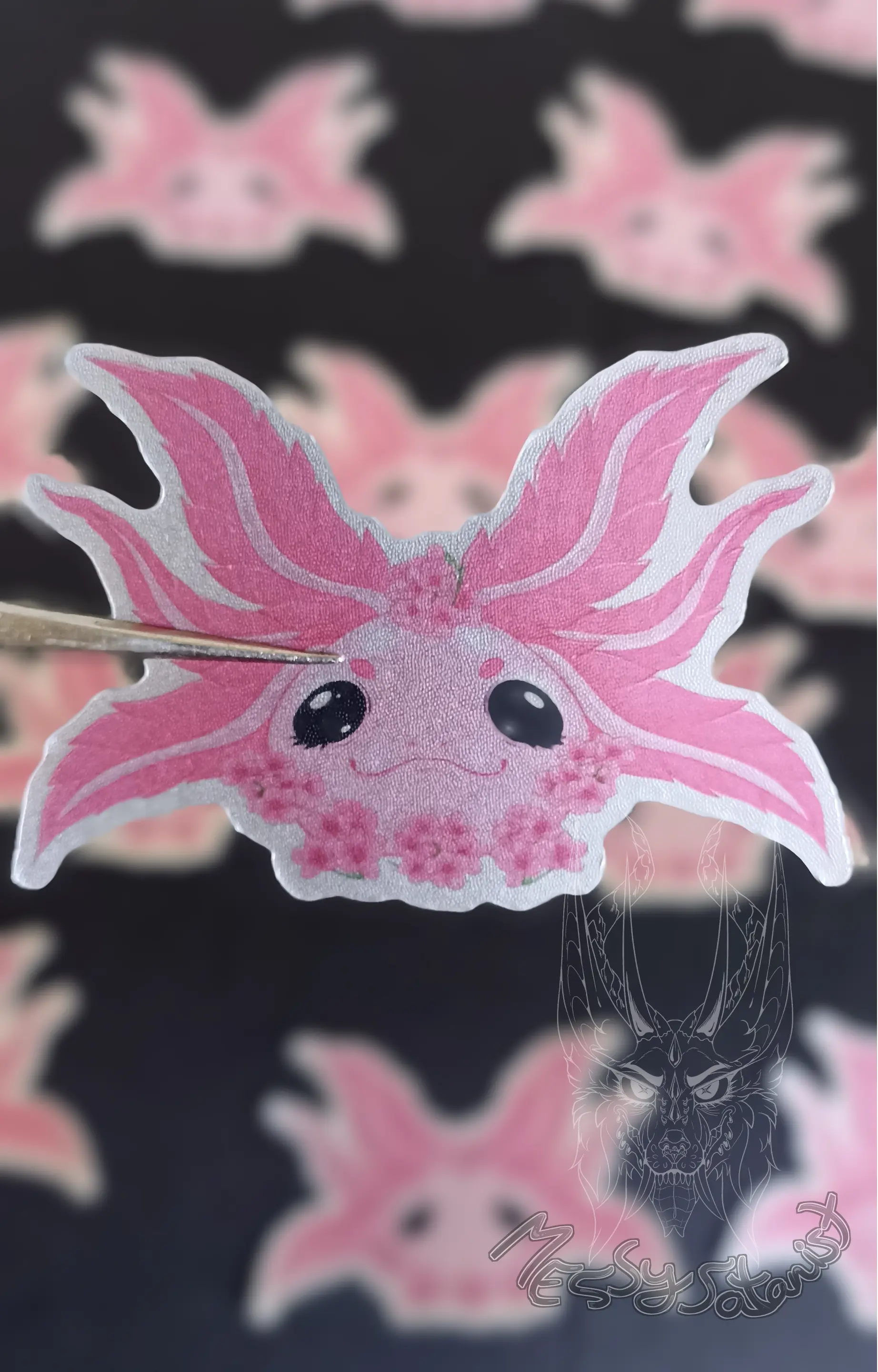 [20000000144] Ajolote Rosa Sticker